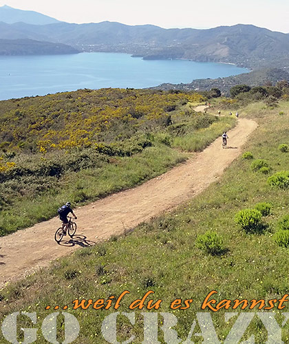 Mediterrane Mountainbikereisen mit Meerblick
